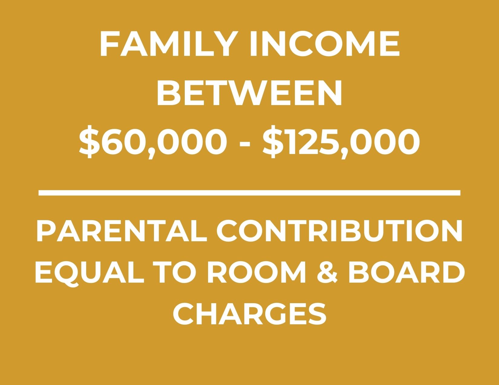 FAMILY INCOME BETWEEN 60000 - 125000